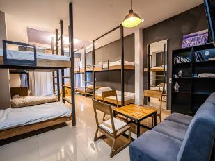 Comfortable hostel dorm room